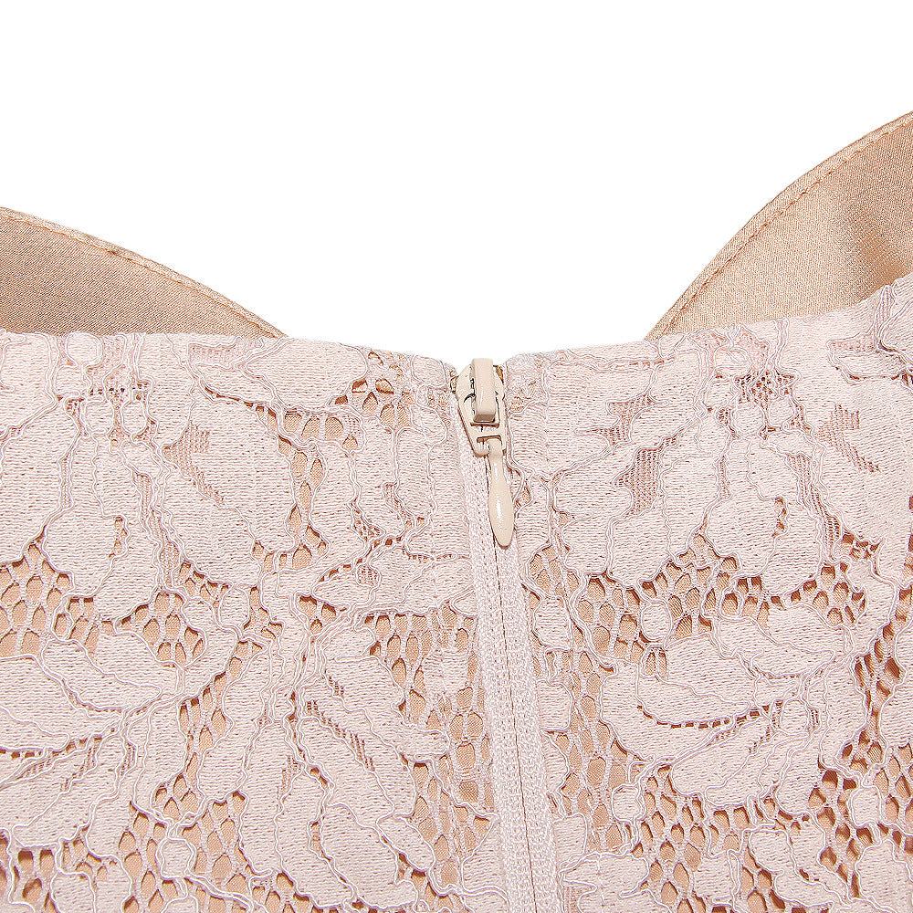 Lace Corset Top in Pink