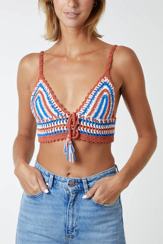 Crochet Tie Neck Bralette